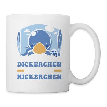 Shlafshirt Le gros fait une sieste - Mug blanc - blanc - Droite