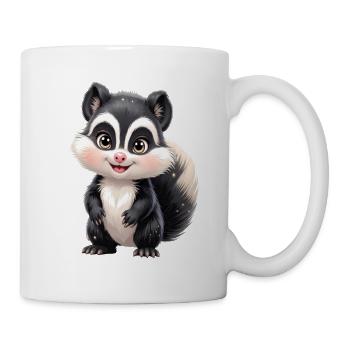 Niedliches Stinktier Charme - Tasse - Weiß - Rechts