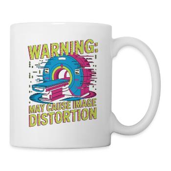 Avertissement d’un technicien IRM : Peut provoquer une radiologie d’image - Mug blanc - blanc - Droite