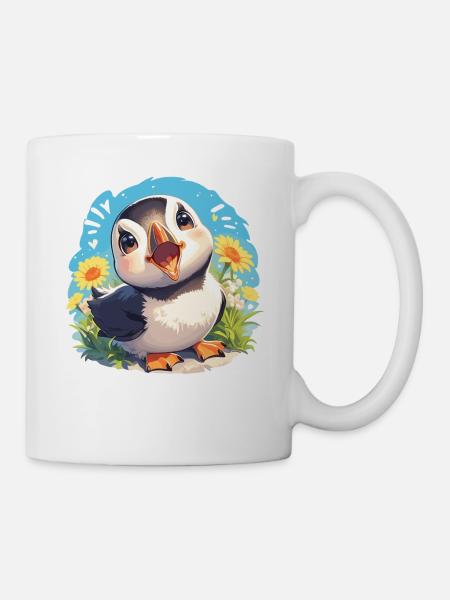Puffin Papageientaucher - Tasse - Weiß