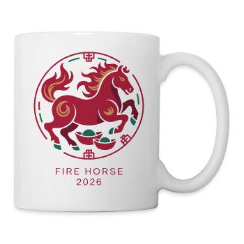 Fire Horse 2026 Emblem - Mug - white - Right