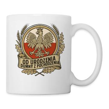 Born Proud Polish Eagle Emblem - Tasse - Weiß - Rechts