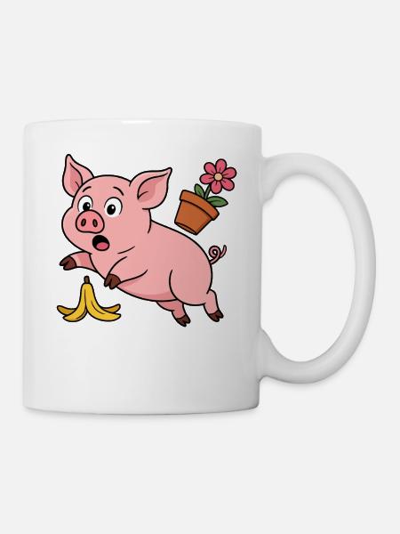 Schwein Gehabt - Tasse - Weiß