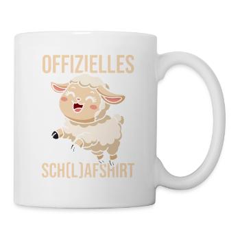 Chemise de nuit officielle Mouton endormi - Mug blanc - blanc - Droite