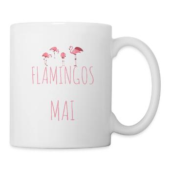 May Birthday Flamingo Saying Funny - Mug - white - Right