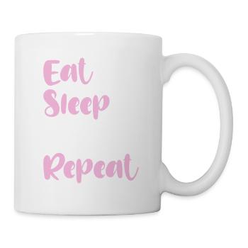 Mange Sommeil Yoga Répéter - Mug blanc - blanc - Droite
