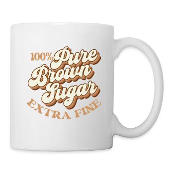 100% Pure Brown Sugar – Melanin Magic - Mug - white - Right