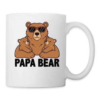 Papa Ours - Mug blanc - blanc - Droite