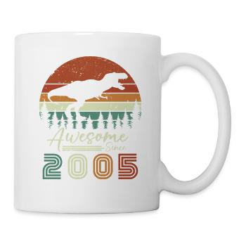 awsome_since_dinaseur_2005 - Mug blanc - blanc - Droite