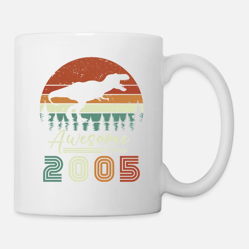 awsome_since_dinaseur_2005 - Tasse - Weiß