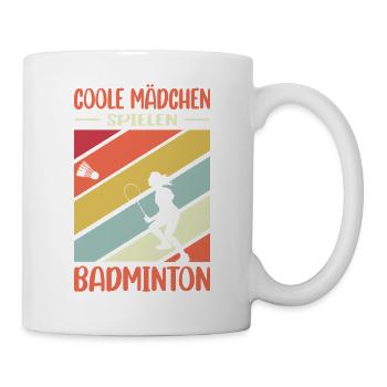 Joueur de badminton offre des tenues de badminton - Mug blanc - blanc - Droite