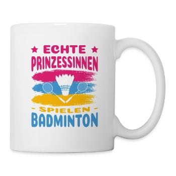 Badmintonspieler Geschenke Badminton Outfits - Tasse - Weiß - Rechts