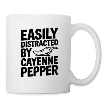 Easily Distracted by Pepper - Mug - white - Right
