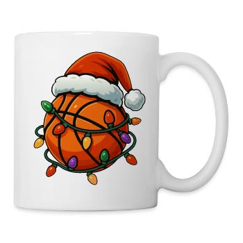 Weihnachtsbasketballspieler - Tasse - Weiß - Rechts