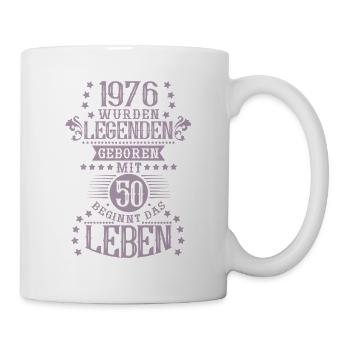 Légende des proverbes d’anniversaire vintage 1976 - Mug blanc - blanc - Droite
