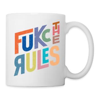 Les règles sont là pour être enfreintes - Mug blanc - blanc - Droite