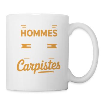 Les Meilleurs Deviennent Carpistes Humour Pêcheur  - Mug blanc - blanc - Droite