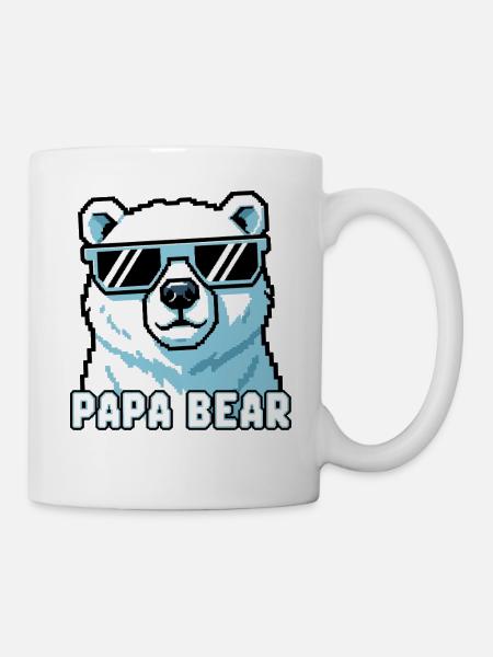 Papa Bear - Tasse - Weiß
