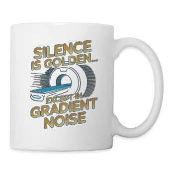 Le silence du technicien IRM est l’imagerie IRM Golden Rad Tech - Mug blanc - blanc - Droite