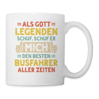 Busfahrer - Tasse - Weiß - Rechts