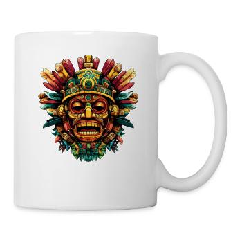 Aztec Feather Mask Color Explosion - Mug - white - Right