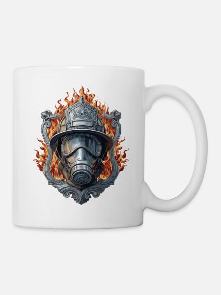 Firefighter Feuerwehr - Freiwillige Feuerwehr 112 - Tasse - Weiß