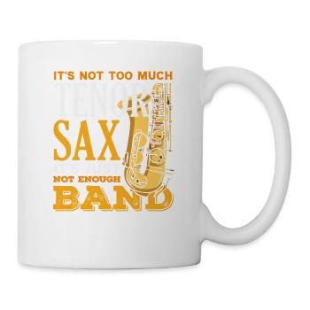 Saxophone ténor saxophoniste de jazz - Mug blanc - blanc - Droite