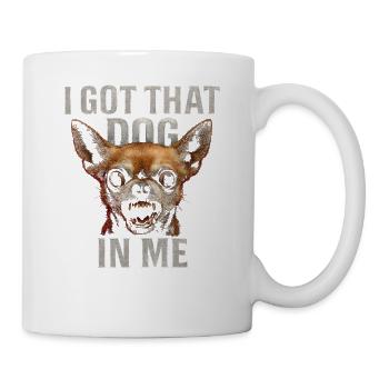 Chihuahua dit de l’humour Une idée de cadeau drôle - Mug blanc - blanc - Droite