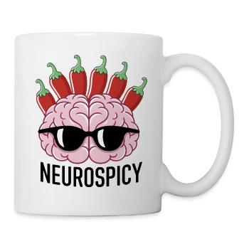 Pepper Brain avec des lunettes de soleil - Mug blanc - blanc - Droite