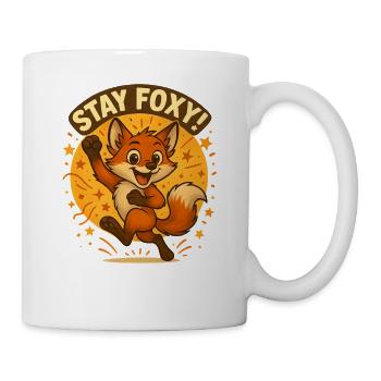 Illustration du renard Stay Foxy - Mug blanc - blanc - Droite