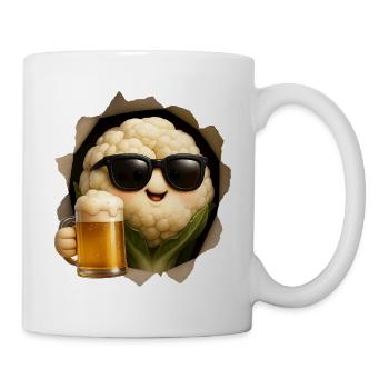 Blumenkohl Bier - Tasse - Weiß - Rechts
