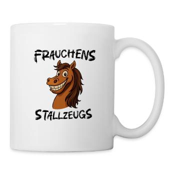 Laughing Horse Cartoon - Mistress's Stable Stuff - Mug - white - Right