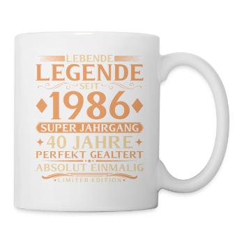 Year of manufacture 1986 Super vintage 40th birthday - Mug - white - Right