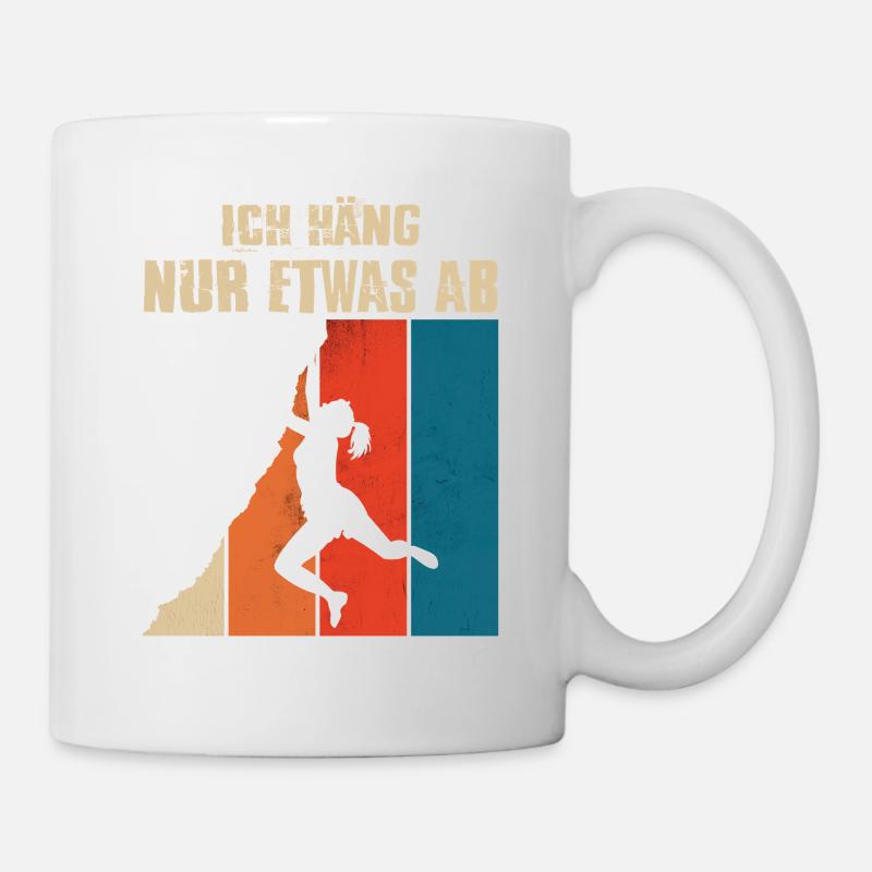 Bouldern Geschenke Klettern Kletterer Boulderer - Tasse - Weiß
