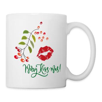 Merry Kiss-mas Christmas - Mug - white - Right