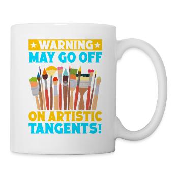 Funny Art Painter Artist Artistic Tangents Gift - Mug - white - Right