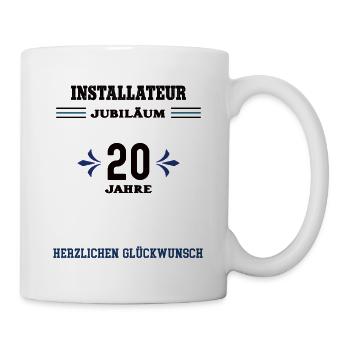Installateur 20 ans vingt ans vingt ans vingt ans - Mug blanc - blanc - Droite