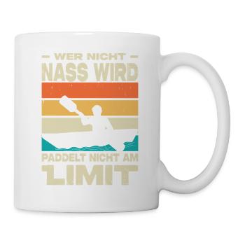 Kayakiste offre des tenues de kayak pour les sports nautiques - Mug blanc - blanc - Droite