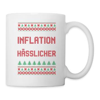 Inflation du Père Noël Temps de Noël - Mug blanc - blanc - Droite