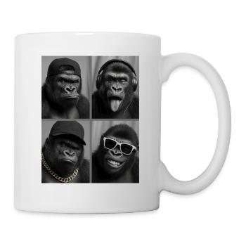 Gorilla - Tasse - Weiß - Rechts