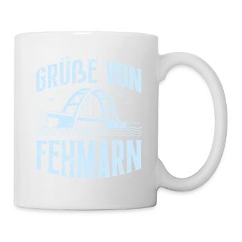 Ostsee Urlaub GRÜßE VON FEHMARN Lustiges - Tasse - Weiß - Rechts