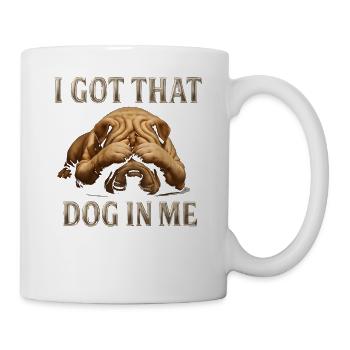 Hund in Mir Shar Pei Hund  - Tasse - Weiß - Rechts