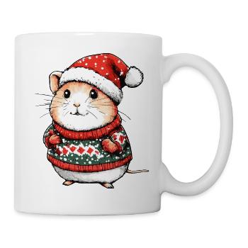 Hamster Christmas Xmas - Mug - white - Right