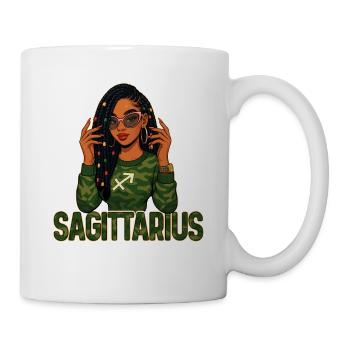 Reine du Sagittaire – Afro Girl Soul Libre En Loc - Mug blanc - blanc - Droite