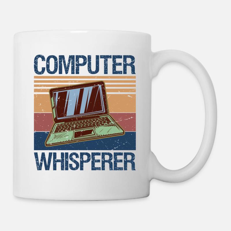 Computer Whisperer Shirt IT Tech Support Nerds - Mug - white