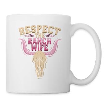 Épouse d’une mère fermière - Mug blanc - blanc - Droite