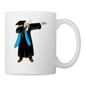 Dabbing Boy Abschlussklasse 2026 Himmelblau - Tasse - Weiß - Rechts