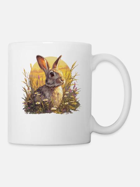 Hasen Hase - Tasse - Weiß