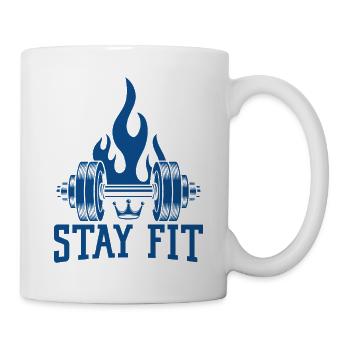 Powerlifting Bodybuilder Stay Fit Gym - Mug - white - Right