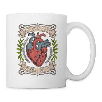 Cardiac Tech Don't Skip A Beat Cath Lab Tech - Tasse - Weiß - Rechts